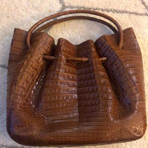 Balinsi brown crocodile bag